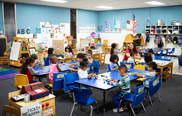 Children in Pre-K classroom